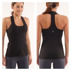 Lululemon Scoop Neck Tank Black Size 8
